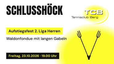 Schlusshöck mit Aufstiegsfest